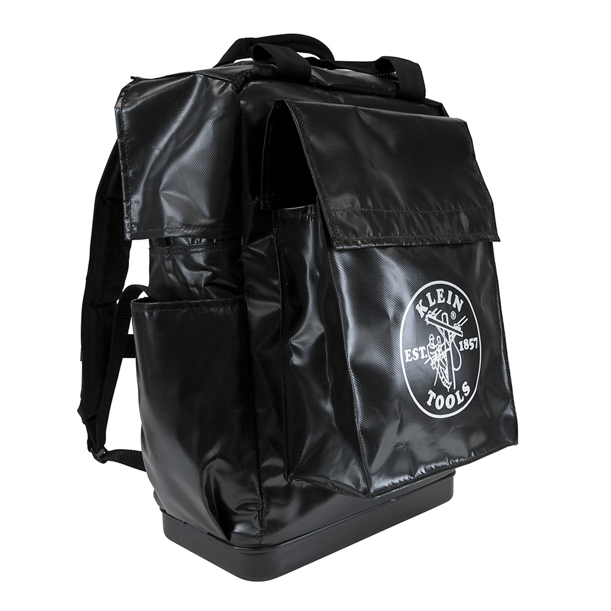 Klein Tools, Tool Bag Backpack, 18in., Black, Color Black, Pockets (qty.) 4 Material Nylon, Model# 5185BLK